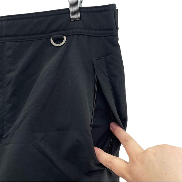 Slalom Men’s Nylon Performance Water Resistant Winter Ski Snow Pants Black XL - Picture 3 of 10